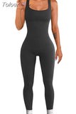 Piece Jumpsuit and Rompers Women Sport Yoga Fitness Jumpsuit Sexy Sleeveless Vest Bodysuit Slim Casual Bodysuit