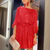 Festival Party Shiny Crystal Beads Dress Dress Dress
