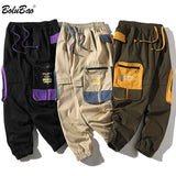 Spring New Men Casual Pants Men's Trend Wild Japanese Straight Pants Male Drawstring Cargo Pants Brand