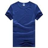 Fashion Men's T Shirt Men Casual Brand Solid Color Bottoming T Shirt Male Outdoor Perspiration