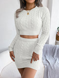 2025 Casual Umbilly Sweater Buns Knitted Suit Women's