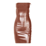 Toloer Women's Wear 2024 New Summer Sexy Strapless Temperament Dress Evening Dress Female Tide-Outfit