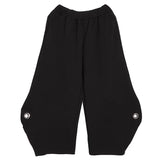 High Elastic Waist Black Hollow Out Long Wide Leg Trousers New Loose Fit Pants Women Fashion Spring Autumn 2023