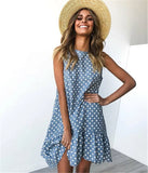 Dress Women 2021 Casual Sleeveless Sundresses Women Elegant Vintage Ladies Red Beach Mini Dresses Vestido De Mujer