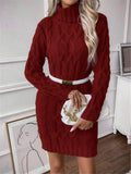 And Winter New High-Collared Collared Turtleneck Sweater Knitted Long-Sleeved
