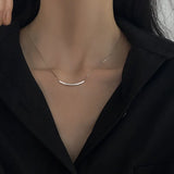 Square Shell Necklace-Outfit