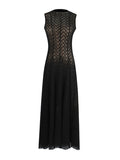 Dress Women's Spring 2025 New Empty Vest Sleeveless High Waisted