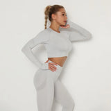 Gym Set Sports Bra and Leggings Jogging Women Set Clothes Seamless Workout Sports Tights Women Fitness Sports