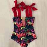 Piece Swimsuit 2021 Sexy Swimwear Women Swimsuit Push Up Bathing Suits Beachwear Lace Up Monokini