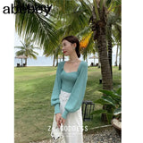 Collar Long Sleeve Woman Sweaters Knitted Pullover Women Spring Autumn Sweater Winter Tops For Women Black White