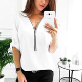 Short Sleeve Women Shirts Sexy V Neck Solid Womens Tops And Blouses Casual Tee Shirts Tops Female Clothes Plus Size