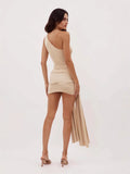 And Winter New Women's Fashion Elegant Round-Collar Knitted Dress Striped Dress Long
