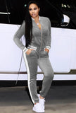 Striped Velour