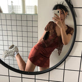 Sexy See Through Mesh Tops Sheer Translucent Floral Embroidery Crop Top Lace Up V-neck T Shirts Bandage Cardigan E
