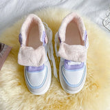 Vulcanized Shoes Women White Sneakers High Top Ladies Students Fashion Casual Shoes Woman 2022 Lace-up Platform Sports