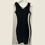 Summer Dress Black white blue Short Sleeve girls Dress Women Casual Slim High Elastic Bodycon Sexy Party Dresses