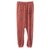 Pajamas Set Winter Warm Flannel Pajamas Homewear Thick Female Sleepwear Plush Pyjamas Suit Sweatshirt Hoodies Solid