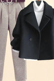 Toloer Autumn Winter Wool Suit Jacket Jacket Long Sleeve Knitted Sweater Casual Trousers Three Piece Set Elegant Women's Pant Set 102-0-Outfit