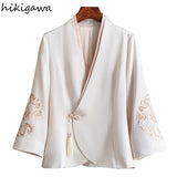 Style Jacket 2023 Women's Clothing Vintage Slim Embroidery Coat Chaquetas Para Mujer Fashion Tassel Temperament Y2k