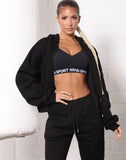 Casual Zipper Hoodes And Pant 2 Piece