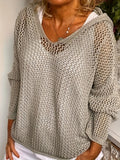 Hair Knitting Hoodie Hoodie Hoodie Thin Loose