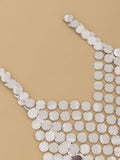 Sexy Fashion Women's Dress New V-neck Sequined Hollow Sespender Colorful Tassel Mini Dresses Female Summer 2023