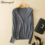 Women's Cashmere Cardigan For Women Long Sleeve Knitted Female Cardigans Short Ladies Cardigans Women's Sweater Autumn