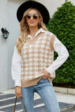 V-Neck Capped Sleeve Knit