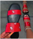 Flat Sandals For Women Ladies Slide Sandals Female Beach Slippers Bohemian Flip Flops Shoes Sandalia Feminina