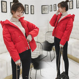 Hooded Fluffy Parkas Jackets Korean Baggy Thicken Snow Wear Parcas Chaquetas Warm Cotton Padded Windproof Parkalar