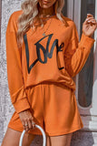 Graphic Dropped Shoulder Top and Shorts