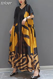 Print Dress For Women O Neck Short Sleeve Pockets Straight Loose Vintage Dresses Female 2023 Summer Fashion