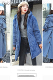 Women Winter Jacket Hooded X-Long Thick Faux Fur Padded Parkas Woman Distachable Plus Size Coat kurtka puchowa damska z
