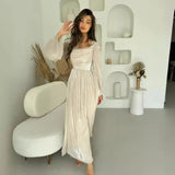 2025 New French Vintage Collar Elegant Long-Sleeved Wrinkled