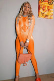 Party Print Long Sleeve Shirt and Matching Pants 2PC