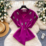 Fairy Vacation Wearing Women's Summer Dress Pure Desire Elastic Sling Sling Vest Hollow Embroidered High-Rise Half-Schamin Dress