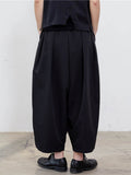High Waist Black Split Joint Long Wide Leg Trousers New Loose Fit Pants Women Fashion Tide Spring Autumn 2023