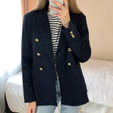 PUWD Casual Women Suits 2021 Autumn Winter Clothing Girls Blazer Long-sleeved Female Jacket Trousers Office Ladies Two-piece