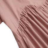 ZANZEA 2022 Vintage Summer Maxi Dress Women's Pleated Sundress Half Sleeve Long Vestidos Female Casual O Neck Robe