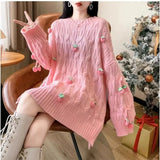 Strawberry Tassel Sweater-Outfit