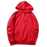 Men New Autumn Fashion Solid Color Hoodies Sweatshirt Male Large Warm Men Long Sleeve Hooded