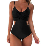 New One Piece Swimsuit Women Plus Size Swimwear Female Cross Swimsuit Monokini Bather Bathing Suits Summer Beach Wear
