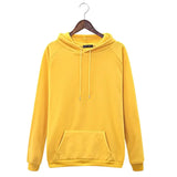 and winter new women's hoodie sweatshirt long-sleeved yellow female loose thick coat hoodies hoody clothes black