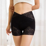 Lace High Waist Safety Pants Women Plus Size Seamless Health Tummy Control Panties Quality Butt Lifter Shaping