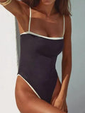 swimsuit in contrasting