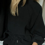 Tracksuit 2021 Two Piece Set Sweatshirt And Shorts Outfits Casual Suit Female Oversize Sport Suit Ropa Deportiva