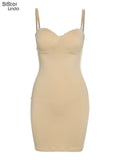 Sisterlinda Spring Party Vacation Birthday Trend Y2K Dress Women Sleeveless Backless Skinny Sexy Nightclub Clubwear Lady