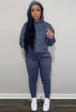 Long Sleeve Hooded Sweatsuit with
