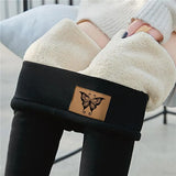Warm Leggings Women Velvet Hight Waist Solid Color Streetwear Long Pants Stretchy Casual Comfortable Thicken