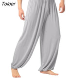 Men's joggers pants Casual sweatpants Casual Solid Color Baggy Trousers Belly Dance Yoga Harem Pants Slacks Men Loose style
